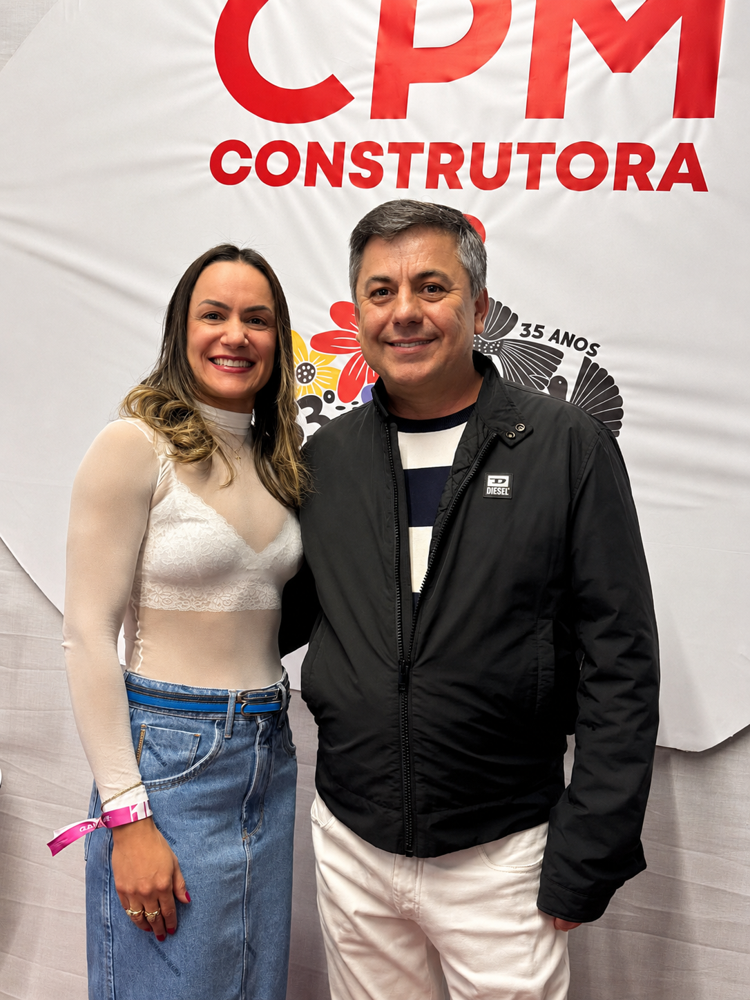 Marcos Patriota e a esposa Faiana Patriota