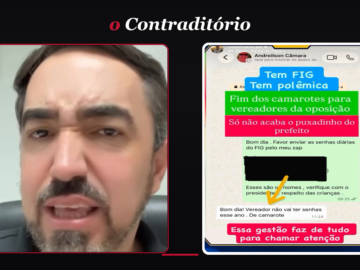 Farinha do mesmo saco: o vereador Thiago Paes, que se diz voz do povo, gravou uma nota de repúdio para exigir o mesmo camarote da base que ele critica