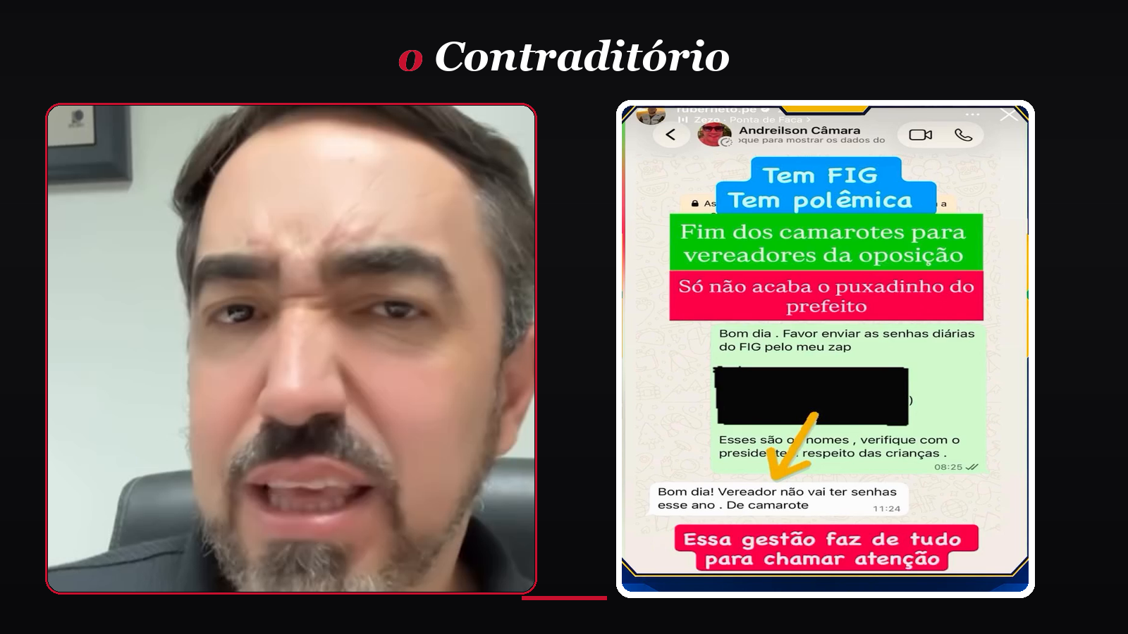 Farinha do mesmo saco: o vereador Thiago Paes, que se diz voz do povo, gravou uma nota de repúdio para exigir o mesmo camarote da base que ele critica