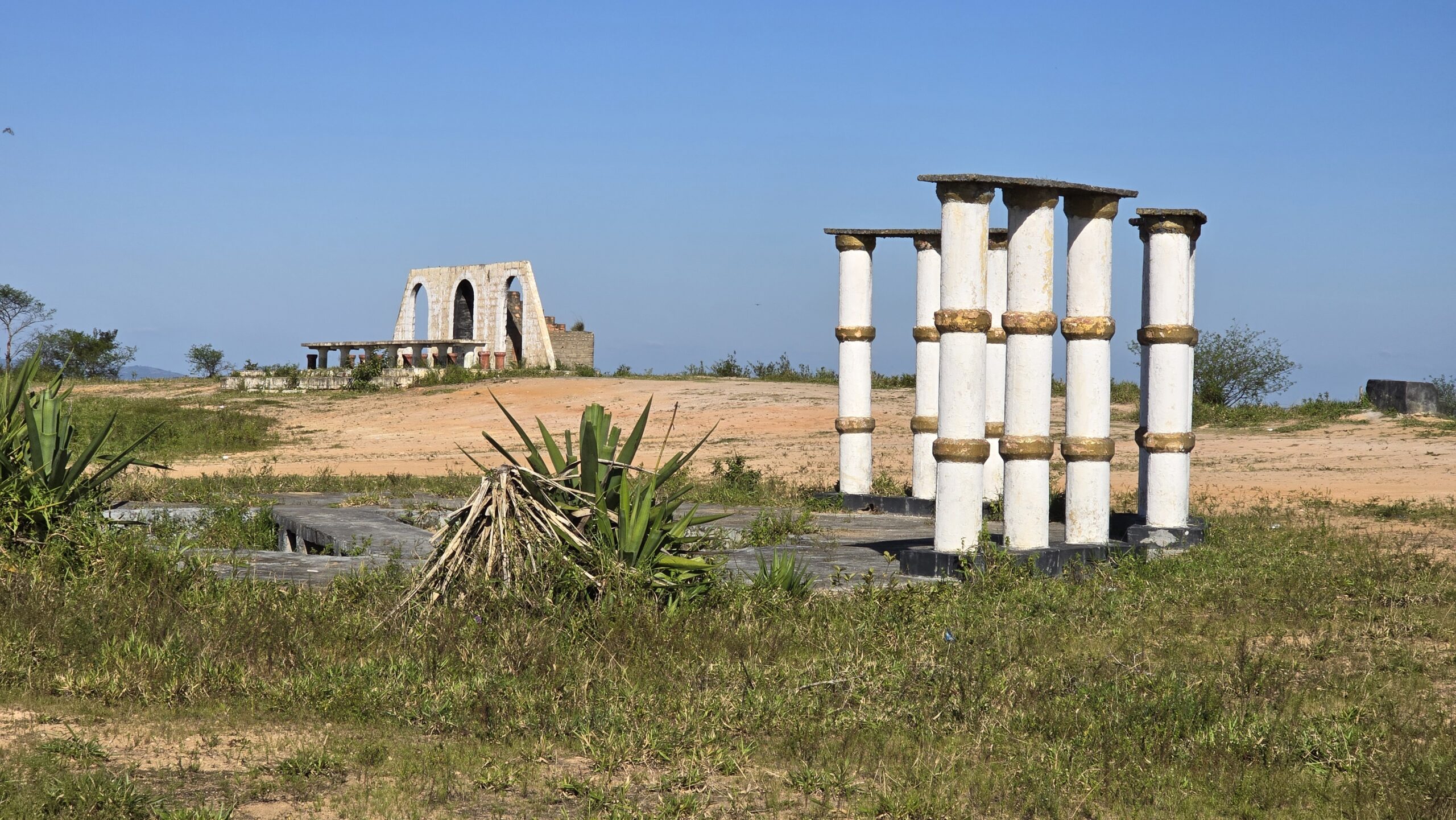 Estrutura do palco da Paixão de Cristo no Cristo do Magano em Garanhuns