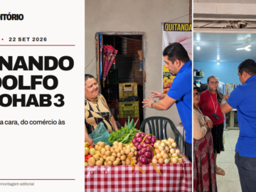 Fernando Rodolfo é bem recebido na Cohab 3 em caminhada até a noite