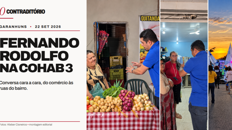 Fernando Rodolfo é bem recebido na Cohab 3 em caminhada até a noite