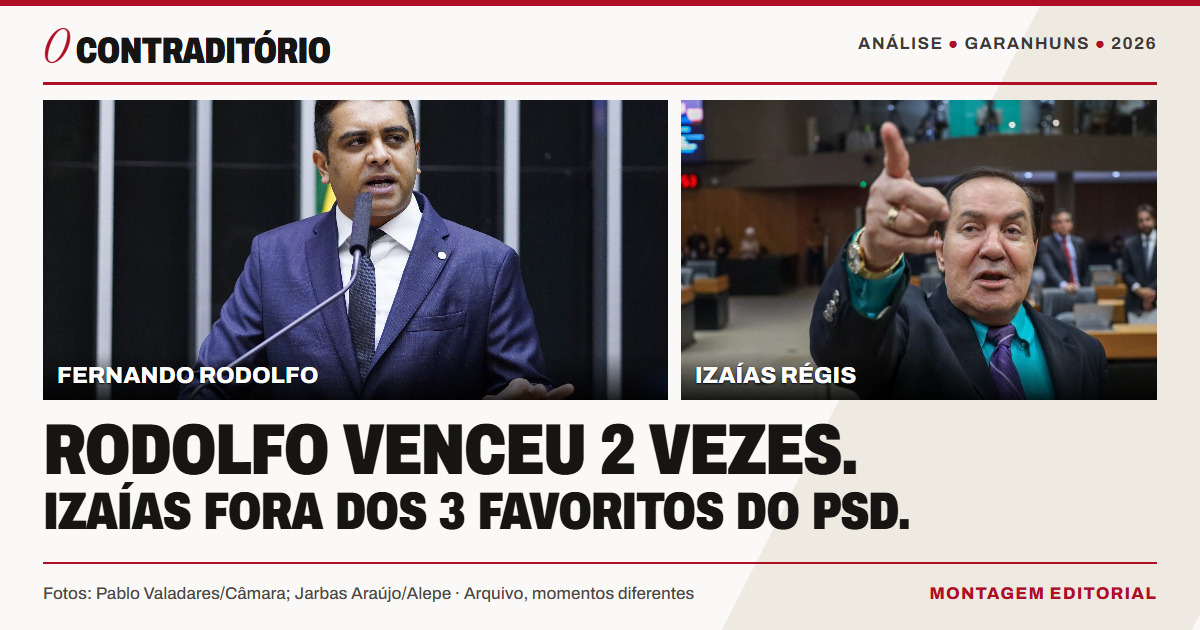Rodolfo venceu duas vezes. Izaías não aparece entre os três favoritos do PSD