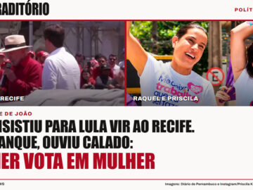 João insistiu para Lula vir ao Recife. No palanque, ouviu calado: mulher vota em mulher