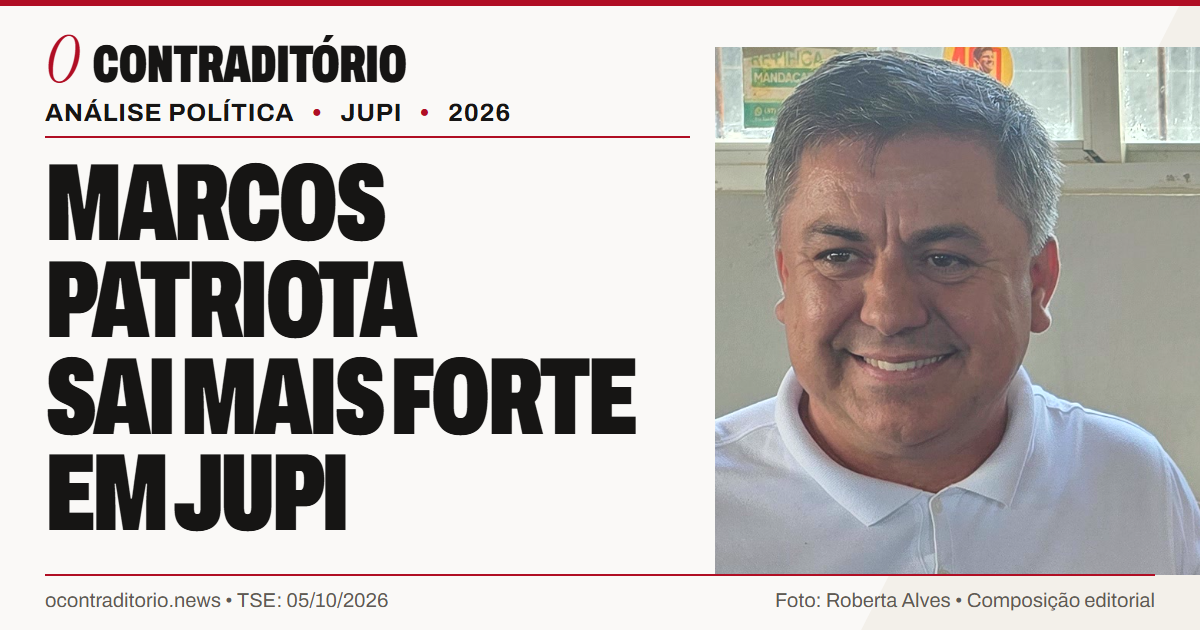 Marcos Patriota sai mais forte em Jupi. Fotografia real de Roberta Alves em composição editorial.